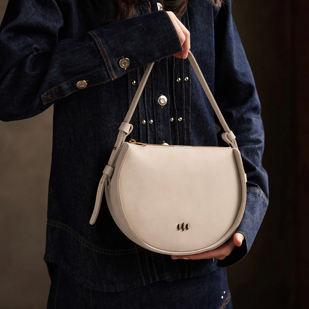 'Almost Perfect' Moon Shot Shoulder Bag